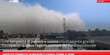 Insolita tempesta di polvere e sabbia copre il Perù