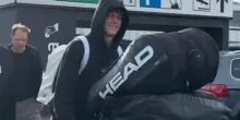 Jannik Sinner è arrivato a Vienna. VIDEO
