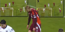 Tonisevs, che sfortuna: l'autogol è davvero goffo. L'hai visto? VIDEO