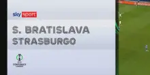 Slovan Bratislava-Strasburgo 1-2: gol e highlights