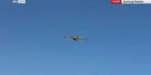 Incendio Orosei, canadair ed elicotteri pompieri in azione