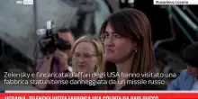 Ucraina, Zelensky visita fabbrica USA colpita da raid russo