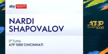 Nardi-Shapovalov: highlights Atp Cincinnati