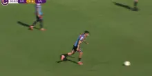 Catania-Salernitana, splendido gol su punizione di Cicerelli