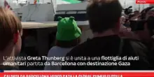 Salpata da Barcellona verso Gaza la Global Sumud Flotilla