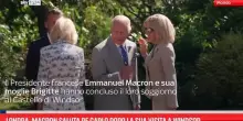 Londra, Macron saluta Re Carlo dopo la sua visita a Windsor