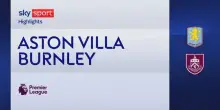 Aston Villa-Burnley 2-1: gol e highlights