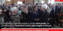 Mattarella a Ostuni per i funerali del carabiniere ucciso