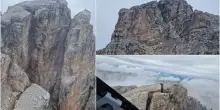 Trentino, crolli di roccia da Cima Falkner: chiusi sentieri. FOTO