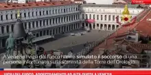 Vigili del fuoco, addestramento ad alta quota a Venezia