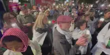 Napoli, flash mob pro-Gaza davanti ospedale Santobono