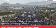 Yemen, protesta degli Houthi contro la fame a Gaza