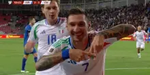 Israele-Italia, il super gol in scivolata di Politano