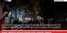 Serbia, proteste violente contro Vucic: scontri e arresti