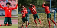 Cristiano Ronaldo Jr segna ed esulta come il papà!