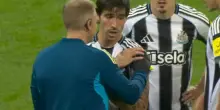 Tonali si fa male alla spalla contro il Liverpool