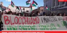 Manifestazione Pro Gaza Torino, scontri con forze dell'ordine