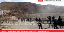 Bolivia, scontri a Llallagua tra residenti e pro-Morales