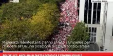Bruxelles, migliaia in piazza per Gaza e contro Israele