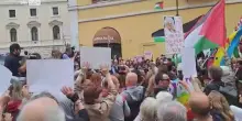 Manifestazione pro Palestina davanti la Camera dei Deputati