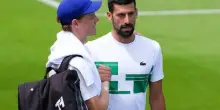 Sinner incontra Djokovic: sorrisi a Wimbledon