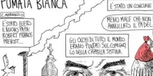 L'elezione di Papa Leone XIV, il fumetto di Marinaccio