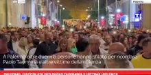 Omicidio Paolo Taormina, in magliaia a fiaccolata Palermo