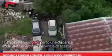 Discarica abusiva a Trieste, area e veicoli sequestrati