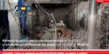 Madrid, crolla edificio in ristrutturazione: almeno 4 morti
