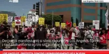 Los Angeles, protesta contro i bombardamenti USA in Iran