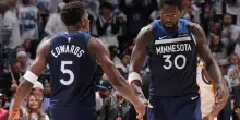 Minnesota travolge Golden State, serie in parità
