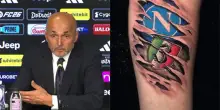 Spalletti e il tatuaggio del Napoli: 'Per le analisi ho dato l'altro braccio'. Video