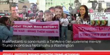 Israele, proteste durante incontro Trump-Netanyahu