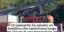 Usa, bambino salvato mentre cammina su monorotaia