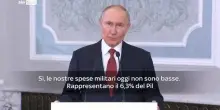 Putin: Russia pronta a tagliare spese difesa