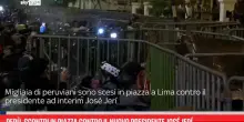 Perù, scontri in piazza contro il nuovo presidente José Jerí