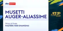Musetti-Auger Aliassime: highlights Atp Shanghai
