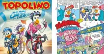Ciclismo, un campione italiano arriva su Topolino