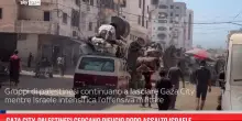 Gaza City, palestinesi cercano rifugio dopo assalto Israele
