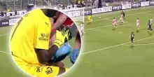 Che botta di Reijnders! Gomis para col braccio ma poi... serve il ghiaccio. VIDEO