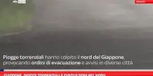Giappone, piogge torrenziali e evacuazioni nel nord