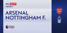 Arsenal-Nottingham Forest 3-0: gol e highlights