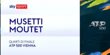 Musetti-Moutet: highlights Atp Vienna
