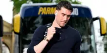 Vlahovic infortunato durante Parma-Juventus