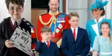 Harry Potter, il Principe William, Kate Middleton e i figli sul set