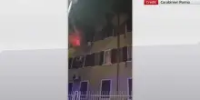 Incendio Parma, appartamento in fiamme: salvi donna e figli