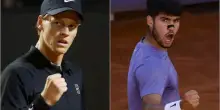 Internazionali d’Italia, alle 17 finale Jannik Sinner-Carlos Alcaraz