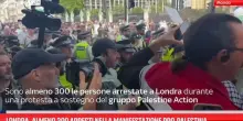 Londra, almeno 300 arresti manifestazione pro-Palestina
