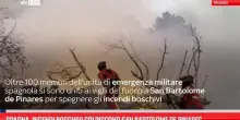Spagna, incendi boschivi colpiscono San Bartolome de Pinares