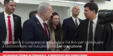 Netanyahu torna in tribunale, a processo per corruzione